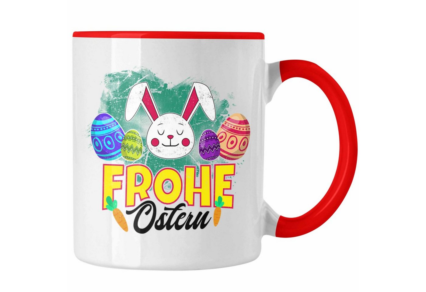 Trendation Tasse Trendation - Tasse Ostern Ostergeschenke Kinder Jugendliche Geschenke Lustige Grafik Osterhase Osterei Frohe Ostern von Trendation