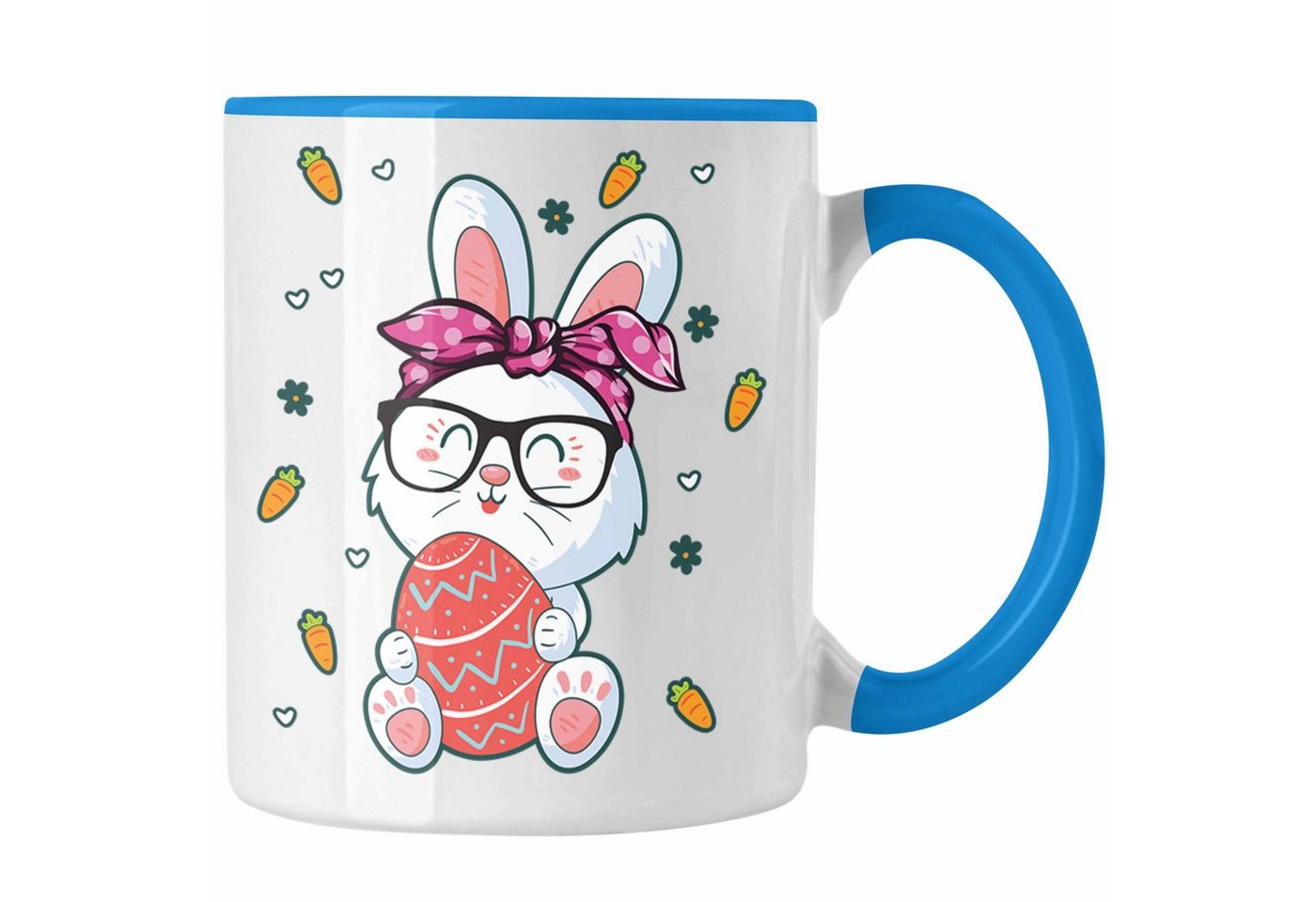 Trendation Tasse Trendation - Tasse Ostern Ostergeschenke Kinder Jugendliche Geschenke Lustige Grafik Osterhase Osterei Nerd Hase von Trendation