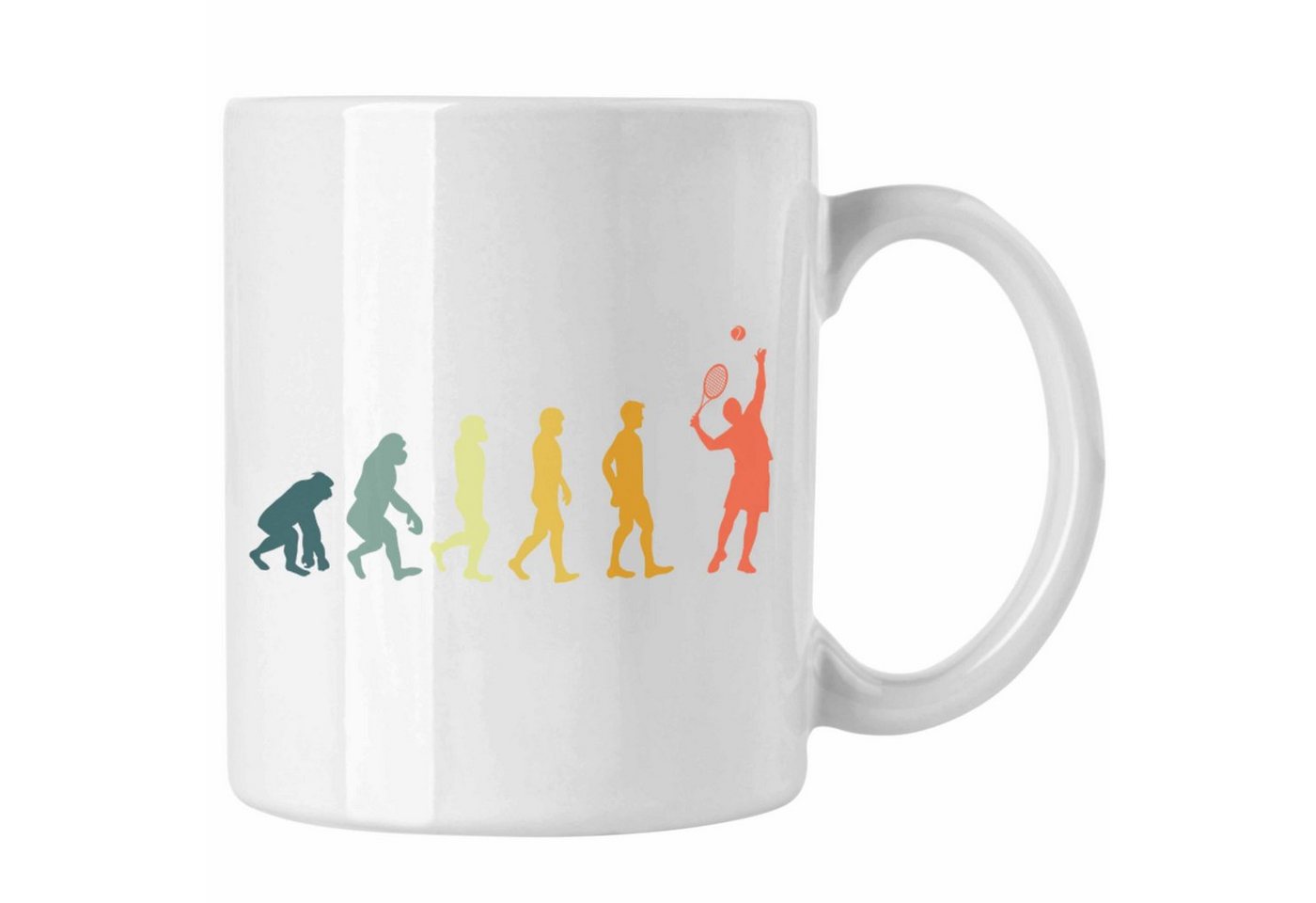 Trendation Tasse Trendation - Tennis Tasse Geschenk für Tennisspieler mit Spruch für Männer Frauen Herzschlag Tennis-Trainer Coach von Trendation