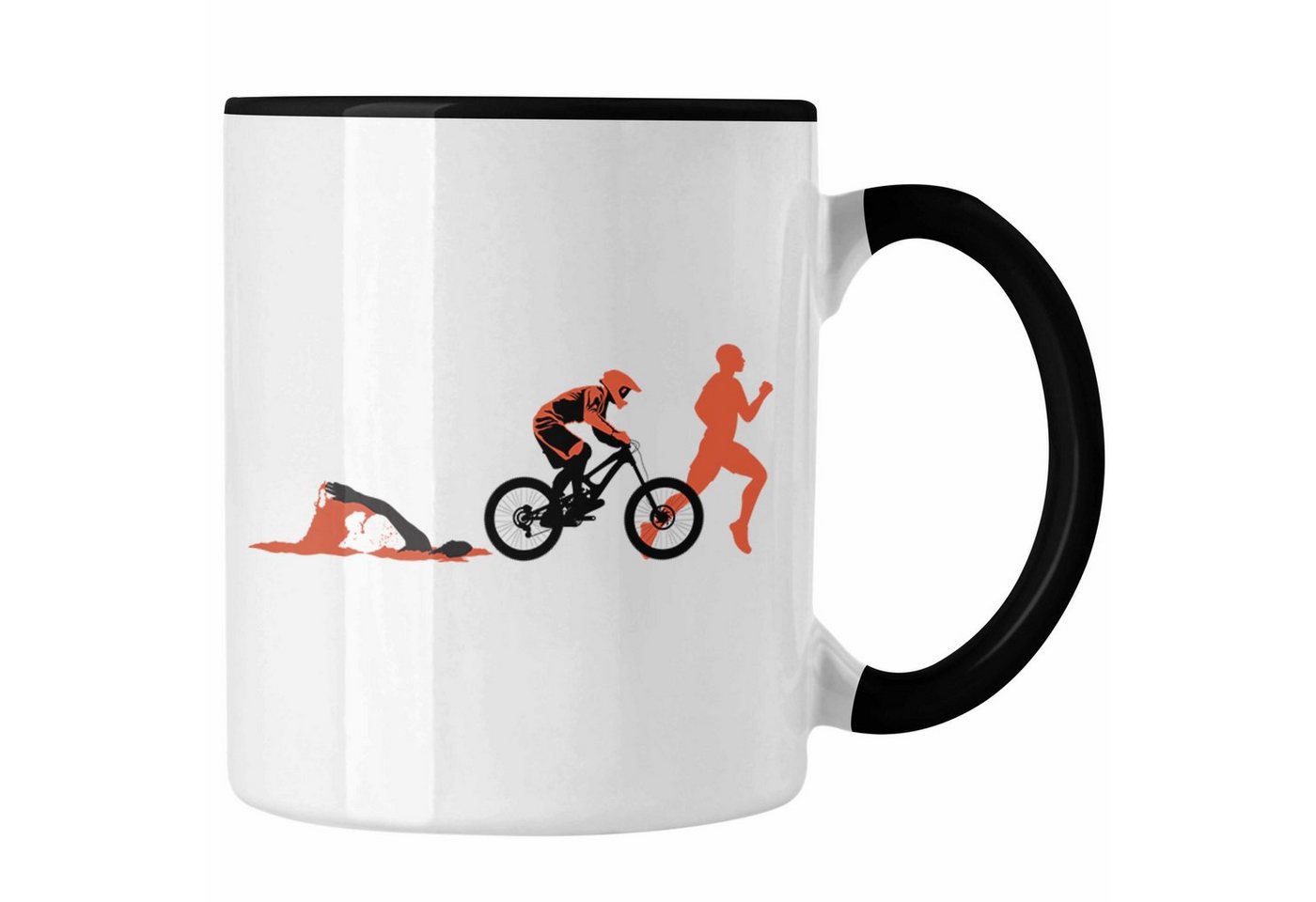 Trendation Tasse Triathlon Swim Bike Run Triathlet Tasse Geschenk Schwimmen Fahrrad Re von Trendation