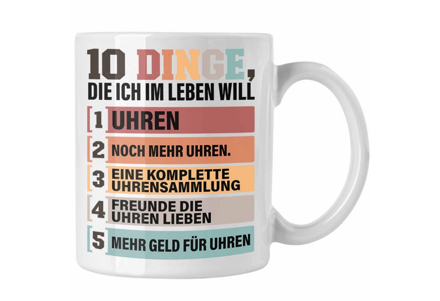 Trendation Tasse Uhren Sammler Tasse Geschenk Spruch Geschenkidee für Uhrensammler Lus von Trendation