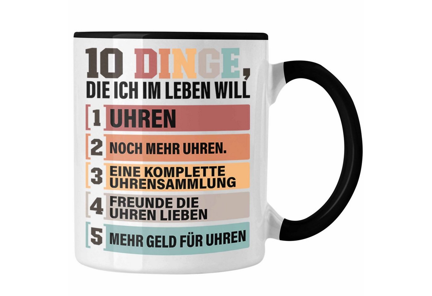 Trendation Tasse Uhren Sammler Tasse Geschenk Spruch Geschenkidee für Uhrensammler Lus von Trendation