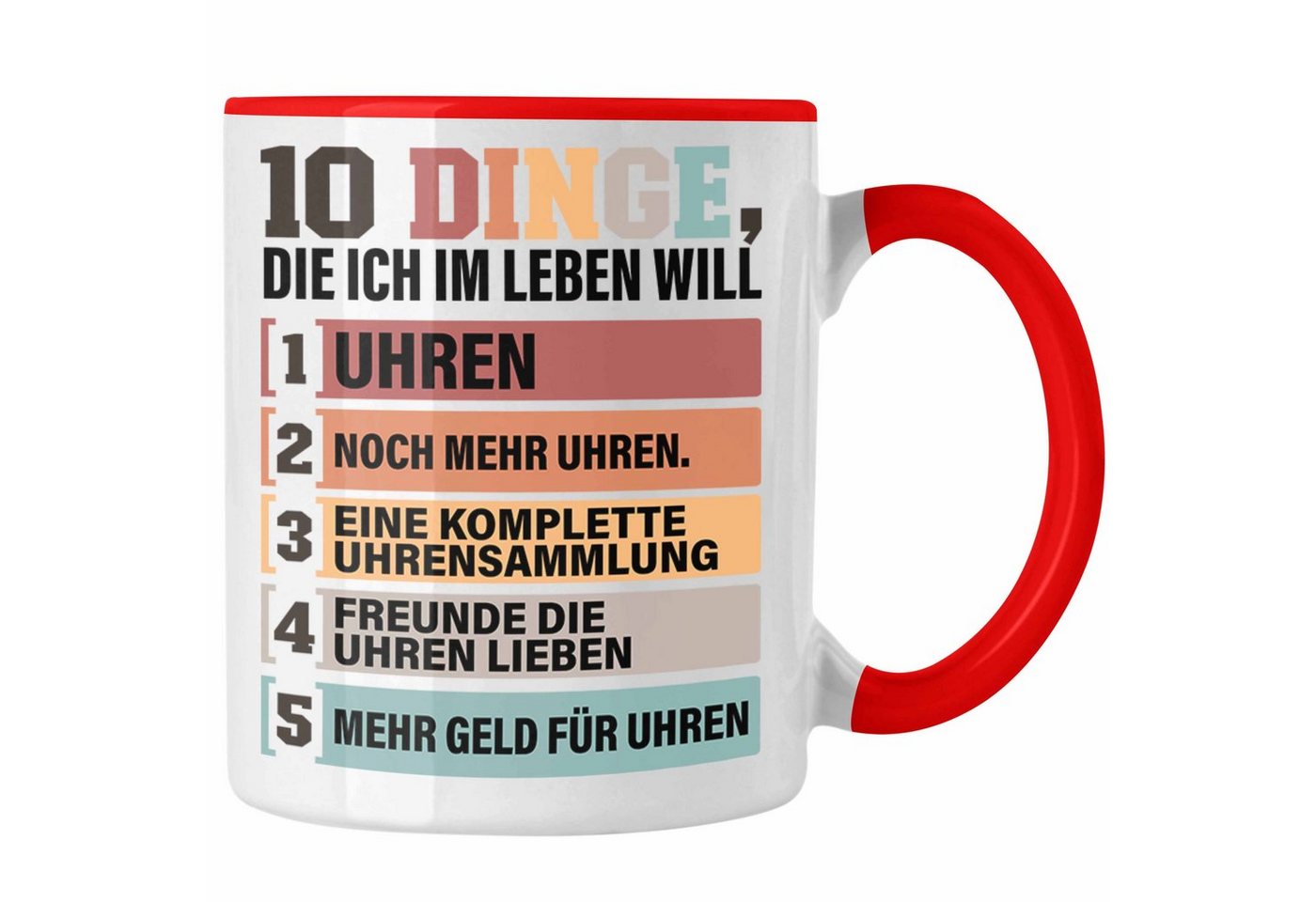 Trendation Tasse Uhren Sammler Tasse Geschenk Spruch Geschenkidee für Uhrensammler Lus von Trendation