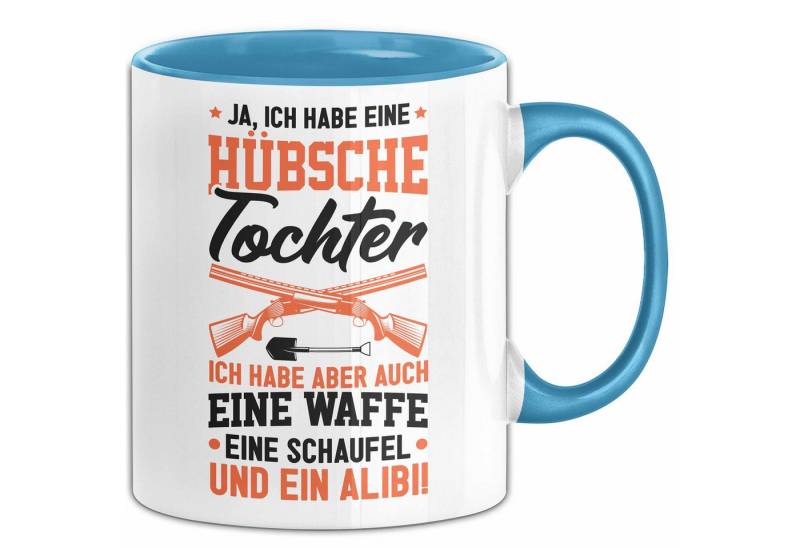 Trendation Tasse Vater Tasse Geschenk Ja Ich Habe Eine Hübsche Tochter Schaufel Alibi V von Trendation
