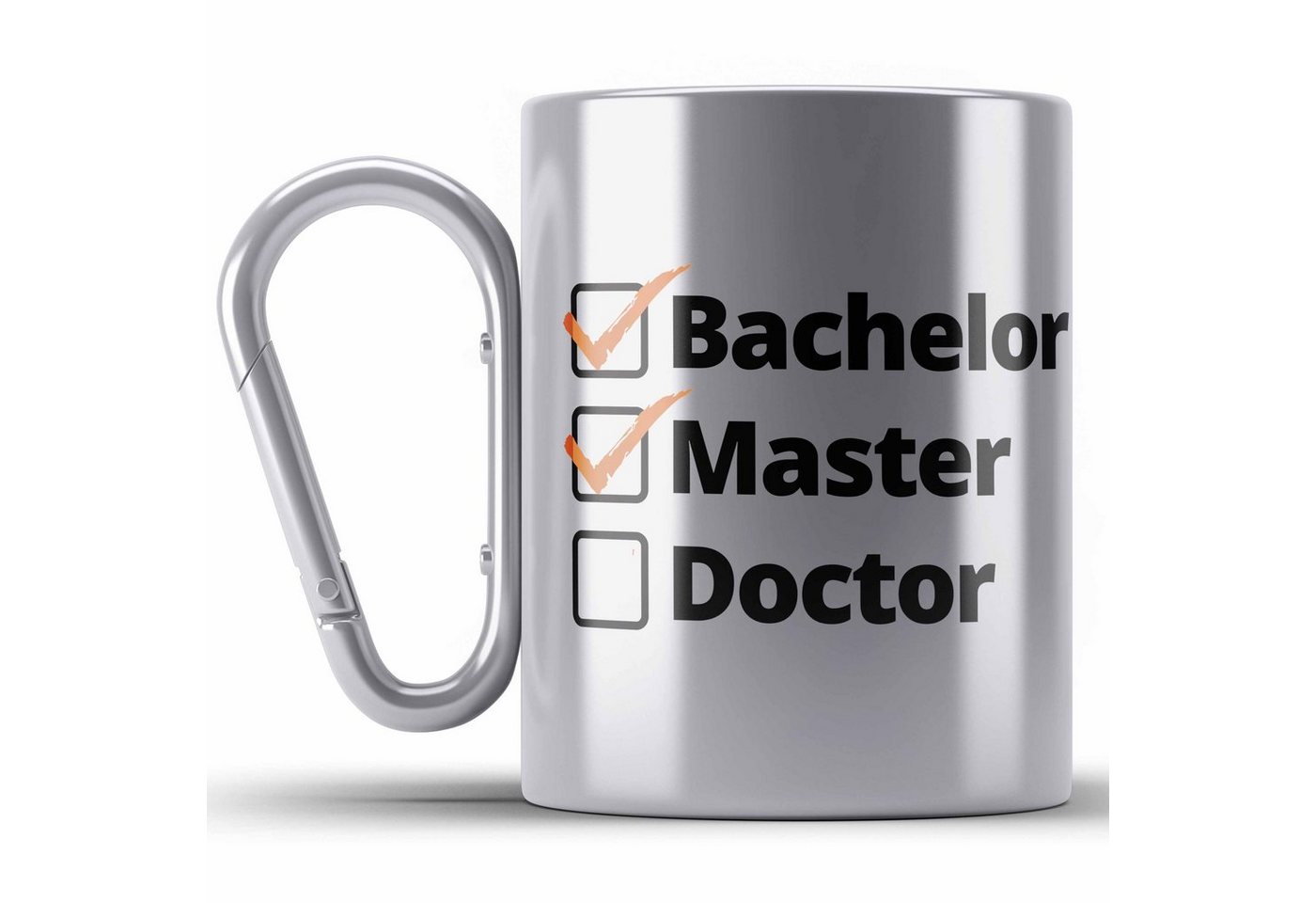 Trendation Thermotasse Bachelor Geschenk Abschluss Edelstahl Tasse Spruch Master Graduation B von Trendation