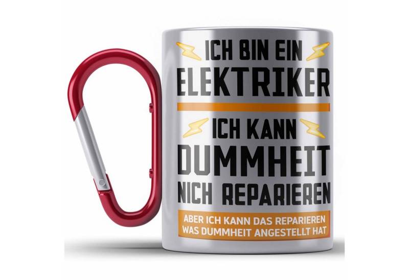 Trendation Thermotasse Elektriker Geschenke für Männer Edelstahl Tasse Geschenk Elektriker El von Trendation