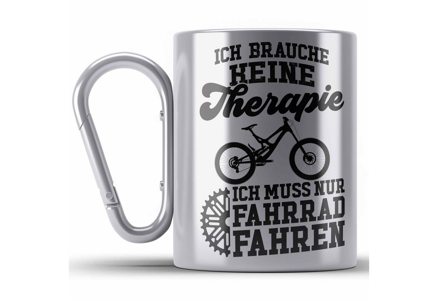 Trendation Thermotasse Fahrrad Radfahrer Geschenk Rennrad Bike Geschenkideen Edelstahl Tasse von Trendation