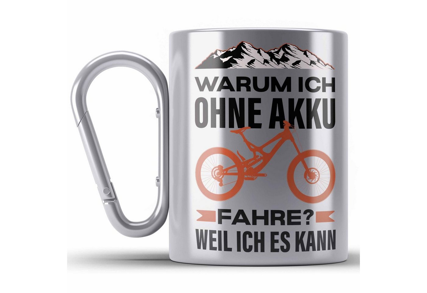 Trendation Thermotasse Fahrradfahrer Geschenk Edelstahl Tasse mit Spruch Rennrad Mountainbike von Trendation