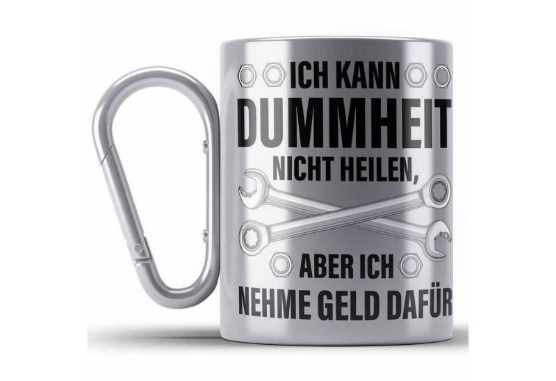 Trendation Thermotasse KFZ Mechaniker Geschenk Lustig Edelstahl Tasse Automechaniker Handwerk von Trendation