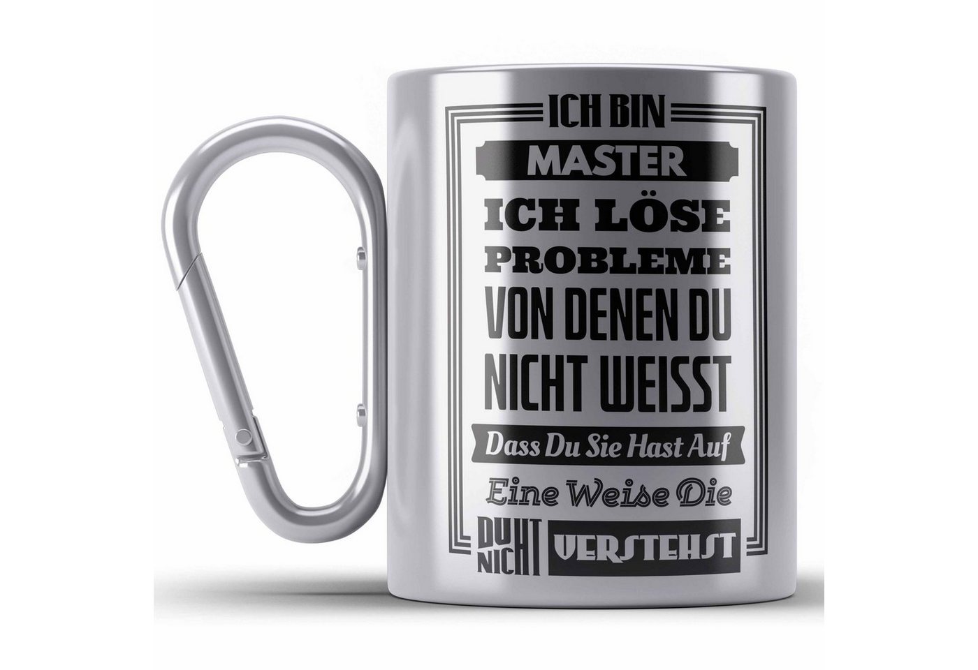 Trendation Thermotasse Master Prüfung Edelstahl Tasse bestanden Geschenk Abschluss Masterarbe von Trendation