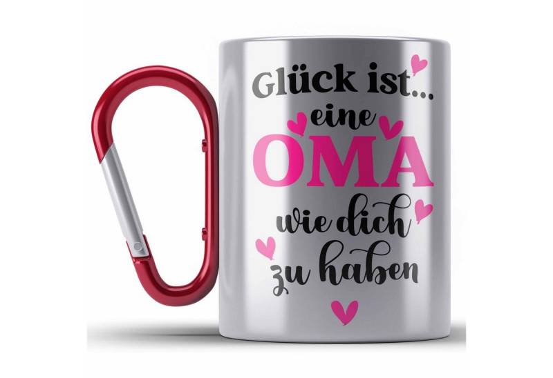 Trendation Thermotasse Oma Edelstahl Tasse mit Spruch Geschenk von Enkel für Beste Oma Mutter von Trendation