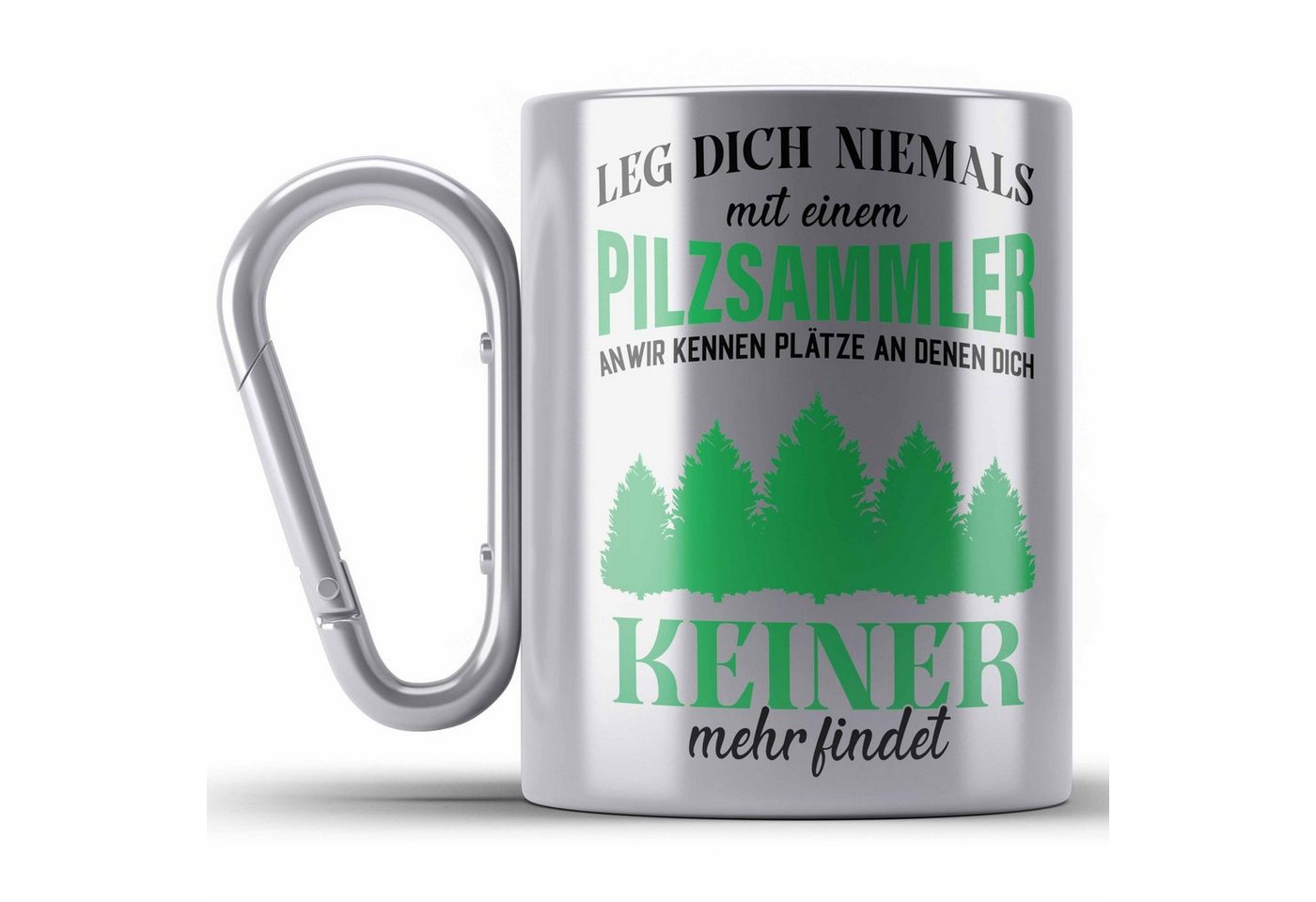 Trendation Thermotasse Pilzsammler Geschenk Edelstahl Tasse Pilze Sammeln Edelstahl Edelstahl von Trendation