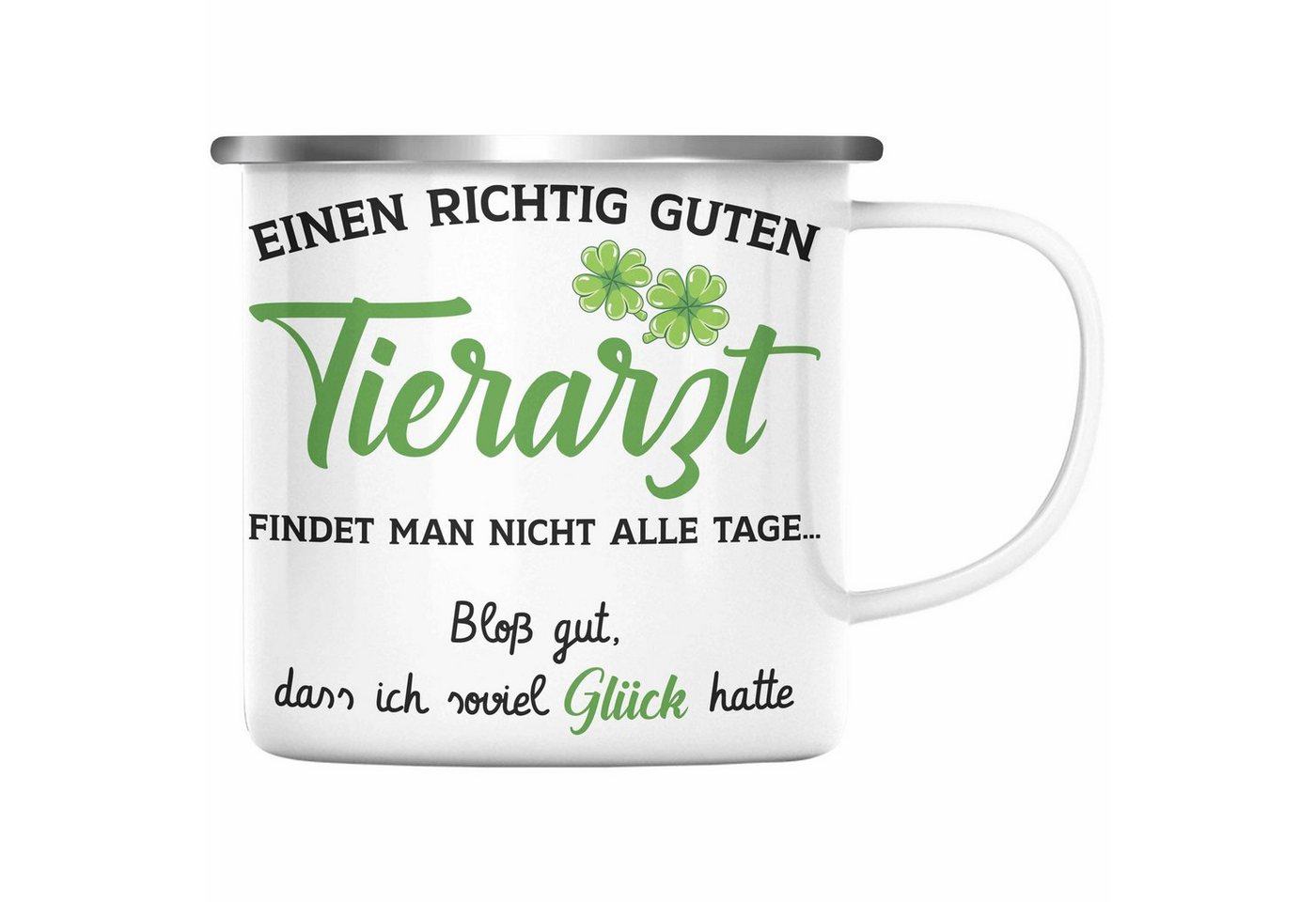 Trendation Thermotasse Trendation - Bester Tierarzt Geschenk Emaille Tasse Geschenkideen Veterinär Danke Dankeschön Weihnachten von Trendation