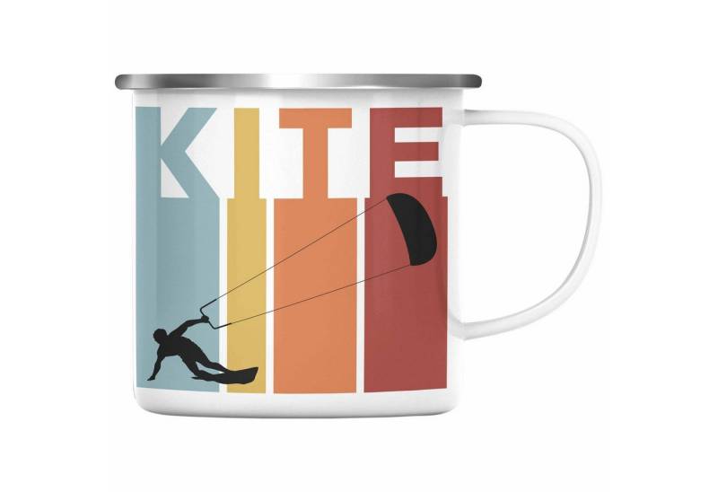 Trendation Thermotasse Trendation - Kitesurf Kitesurfen Geschenk Emaille Tasse Kite Surfender Trendation Thermotasse Trendation - Kitesurf Kitesurfen Geschenk Emaille Tasse Kite Surfender von Trendation