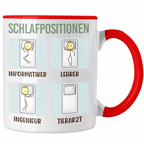 Trendation - Tierarzt Tasse Geschenk Bester Tierarzt Geschenkidee Tiermedizin Veterinär (Rot) von Trendation