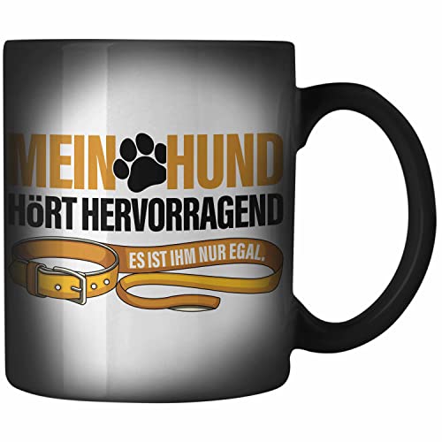 Trendation - Zaubertasse Hundeliebhaber Hundemama Hundepapa Hund Spruch Farbwechsel Tasse Geschenk von Trendation