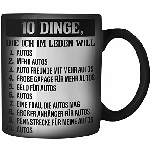 Trendation - Tuner Auto Zaubertasse Geschenke Autotuner Geschenkidee Autoliebhaber Zaubertasse für Männer Autofan Farbwechsel Tasse von Trendation