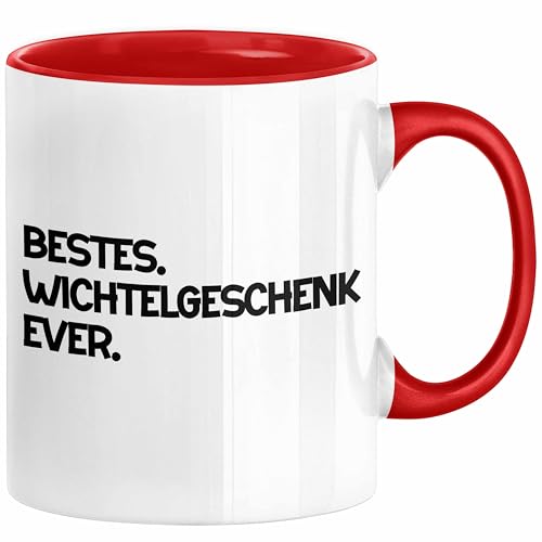 Trendation - Wichtelgeschenk für Frauen Kollegen Geschenk Wichteln Weihnachten Bestes Wichtelgeschenk Ever Xmas Schrottwichteln (Rot) von Trendation