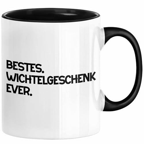 Trendation - Wichtelgeschenk für Frauen Kollegen Geschenk Wichteln Weihnachten Bestes Wichtelgeschenk Ever Xmas Schrottwichteln (Schwarz) von Trendation