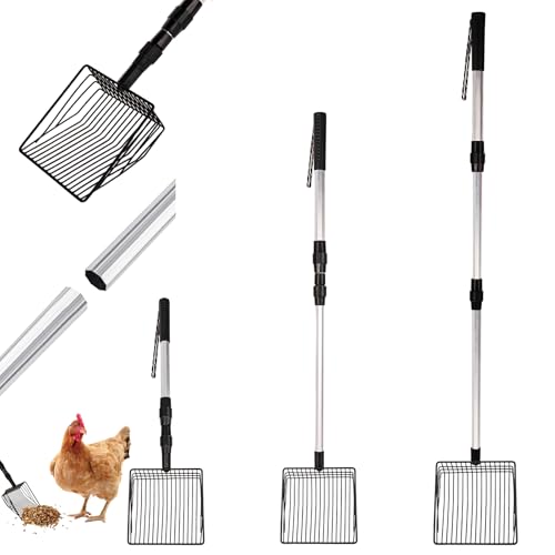 Trendecor 3 in 1 Kotschaufel Hühner, Hühnerkotschaufel Dehnbares 57 bis 106cm Abnehmbar Hühnerstall Kotschaufe Schaufel Zubehör für Hühnerstall Trennung von Schutt von Sand Hühnerstreu Trendecor 3 in 1 Kotschaufel Hühner, Hühnerkotschaufel Dehnbares 57 bis 106cm Abnehmbar Hühnerstall Kotschaufe Schaufel Zubehör für Hühnerstall Trennung von Schutt von Sand Hühnerstreu von Trendecor