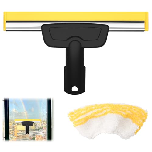 Trendecor Fensterdüse für Kärcher Dampfreiniger mit Mikrofaser Tuchset, Kompatibel Kärcher SC1 SC2 SC3 SC4 SC5 SC7 Dampfreiniger Ersatzzubehör Streifenfreie Reinigung von Glas Fenstern und Spiegeln von Trendecor