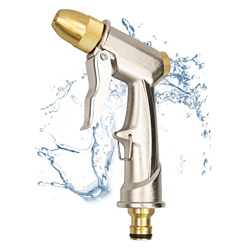 Trendecor Garten Handbrause 100% Hochdruck Garten Spritzpistolen Hochwertig Verstellbarer Wasserdurchfluss Und Robust Mit Verschiedene Strahlarten Metall/Messing von Trendecor