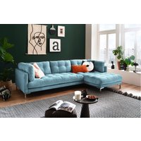 Trends by HG Ecksofa "Landau L-Form", in Cord-Stoff mit Metallfuß von Trends By Hg