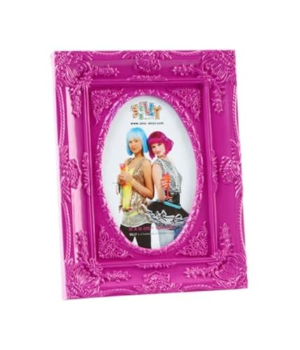 trendfinding Foto Bild Ornament Rahmen Design Stand Bilderrahmen Ornamente rechteckig oval Hochformat und Querformat mit Aufsteller 10 x 15 lila von trendfinding