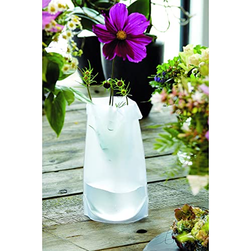 Le Sack Vase, Verwandlungsvase in Frost Transparent von first4magnets