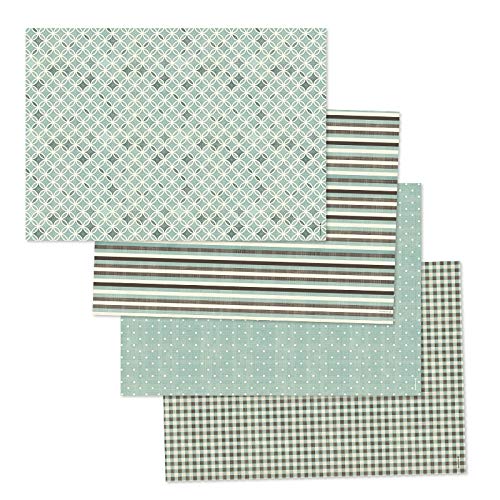 Papiertischset Paramount, 1 Abreissblock mit 48 Blatt (4 Sujets à 12 Blatt), L42xB29.7xH0.8cm von trendform