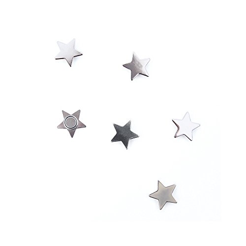 Trendform TF-TF3552 Verschiedene beliebte Form Büromagnete-Sterne (1 Set von 6), Metall, Silver, 25 x 10 x 3 cm, 6 von Trendform