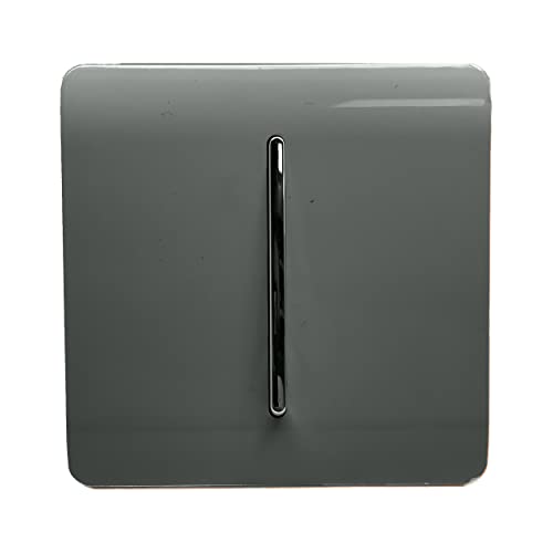 Trendi 1-Gang 2-Wege 10 Amp Wippschalter Chrom glänzend Anthrazit von Trendi Switch