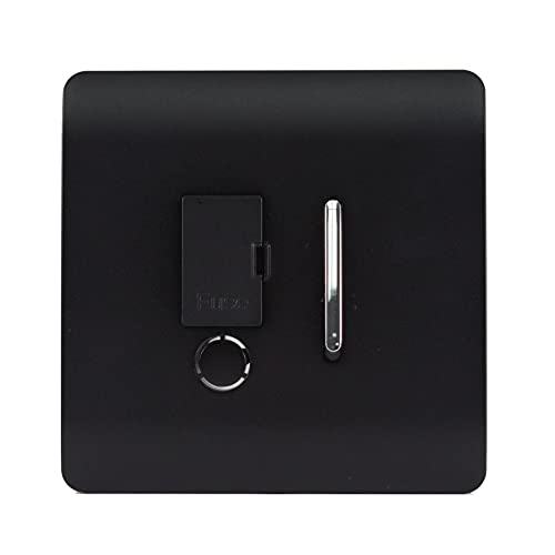 Trendi Artistic Modern 13 Amp gesicherter Netzschalter Mattschwarz von Trendi Switch