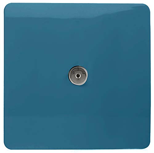 Trendi Artistic Modern Glossy Tactile TV Steckdose Mitternachtsblau von Trendi Switch