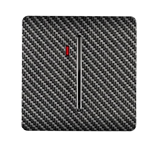 Trendi Switch 1-Gang-Wippschalter, 20 A, modern, robust, aus Karbonfaser von Trendi Switch
