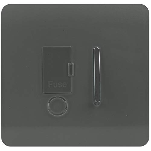 Trendi Switch Artistic Modern Glänzend Taktile Fused Spur Switch Anthrazit von Trendi Switch