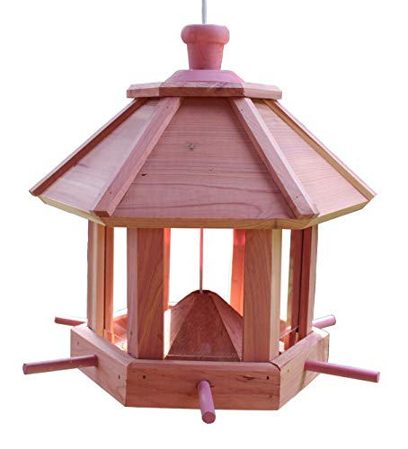 Trendkontor Vogelfutterhaus Zedernholz Vogelhaus Vogel Futterstation 6-eckig Trendkontor Vogelfutterhaus Zedernholz Vogelhaus Vogel Futterstation 6-eckig von Trendkontor