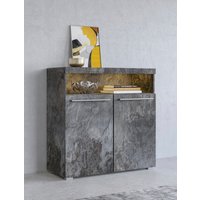 INOSIGN Kommode "India, Breite 91cm, stilvolle Anrichte mit 2 Türen und offene Fach", Sideboard viel Stauraum, ohne Beleuchtung von Inosign