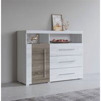 Helvetia Sideboard "Roger,Breite 120cm, moderne Anrichte mit 3 Schubladen", Kommode mit viel Stauraum, Masse 120x92x38,5 (B/H/T) von Helvetia