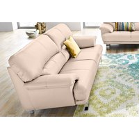 TRENDMANUFAKTUR 3-Sitzer "Cecilia, in italienischem Design, bequem" mit Chromfüßen von Trendmanufaktur