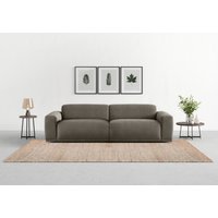 TRENDMANUFAKTUR Big-Sofa "Braga, mit hochwertigem Kaltschaum, Megasofa, in Cord erhältlich" modernes Big-Sofa, Couch mit hohem Sitzkomfort, 254/72/107 cm (B/H/T) von Trendmanufaktur