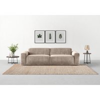 TRENDMANUFAKTUR Big-Sofa "Braga, mit hochwertigem Kaltschaum, Megasofa, in Cord erhältlich" modernes Big-Sofa, Couch mit hohem Sitzkomfort, 254/72/107 cm (B/H/T) von Trendmanufaktur