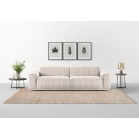 TRENDMANUFAKTUR Big-Sofa "Braga, mit hochwertigem Kaltschaum, Megasofa, in Cord erhältlich" modernes Big-Sofa, Couch mit hohem Sitzkomfort, 254/72/107 cm (B/H/T) von Trendmanufaktur