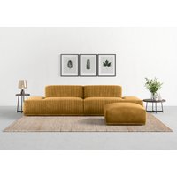 TRENDMANUFAKTUR Big-Sofa "Braga, toller Sitzkomfort, Designsofa", in moderner Optik, mit hochwertigem Kaltschaum von Trendmanufaktur
