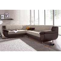 TRENDMANUFAKTUR Ecksofa "Rondo 3, zeitlos und modern, im Materialmix, L-Form", wahlweise Federkern für hohen Sitzkomfort, wahlweise Bettfunktion von Trendmanufaktur