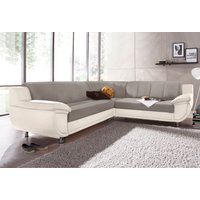 TRENDMANUFAKTUR Ecksofa "Rondo 3, zeitlos und modern, im Materialmix, L-Form", wahlweise Federkern für hohen Sitzkomfort, wahlweise Bettfunktion von Trendmanufaktur