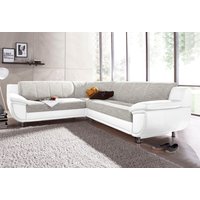 TRENDMANUFAKTUR Ecksofa "Rondo 3, zeitlos und modern, im Materialmix, L-Form", wahlweise Federkern für hohen Sitzkomfort, wahlweise Bettfunktion von Trendmanufaktur