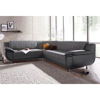 TRENDMANUFAKTUR Ecksofa "Rondo 3, zeitlos und modern, im Materialmix, L-Form", wahlweise Federkern für hohen Sitzkomfort, wahlweise Bettfunktion von Trendmanufaktur