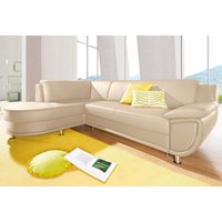 TRENDMANUFAKTUR Ecksofa "Rondo, zeitlos und elegant, bequem, L-Form", wahlweise mit Federkern, wahlweise mit Bettfunktion von Trendmanufaktur