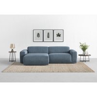 TRENDMANUFAKTUR Ecksofa "Braga, mit hochwertigem Kaltschaum, L-Form, in Cord erhältlich", (2 St.), modernes Sofa, Couch mit hohem Sitzkomfort, 255/72/160 cm (B/H/T) von Trendmanufaktur